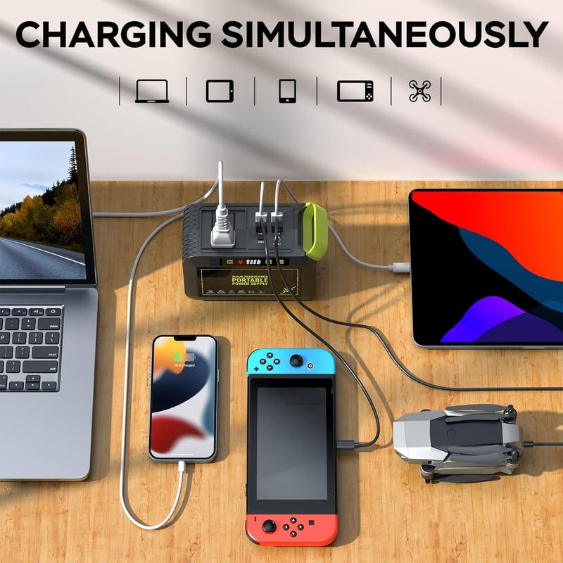Portable Power Station 88Wh - Fast Charging Solar Generator
