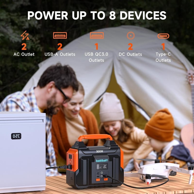 300W Portable Power Station for Camping and Emergencies