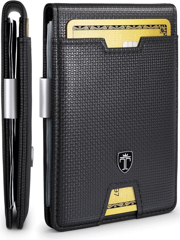 Men's RFID Blocking Slim Wallet with Money Clip - AUSTIN