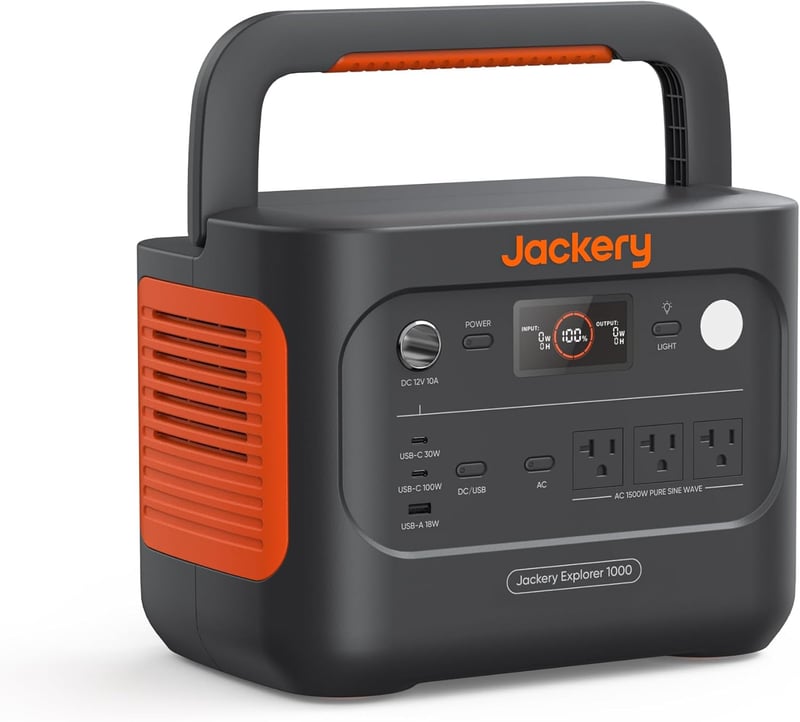 Portable Power Station for Camping & Emergency - 1000W Output