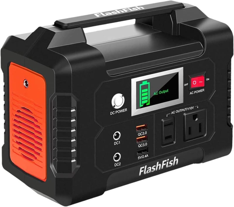 200W Portable Power Station - 40800mAh Solar Generator for Camping