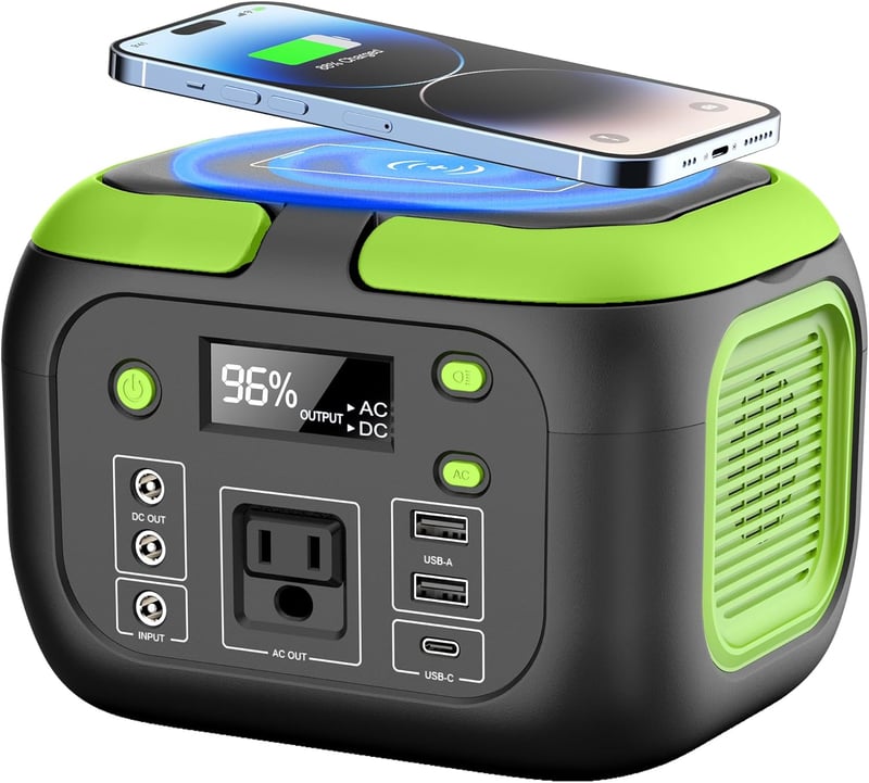 Portable Power Station - 200W Solar Generator for Camping & Emergencies