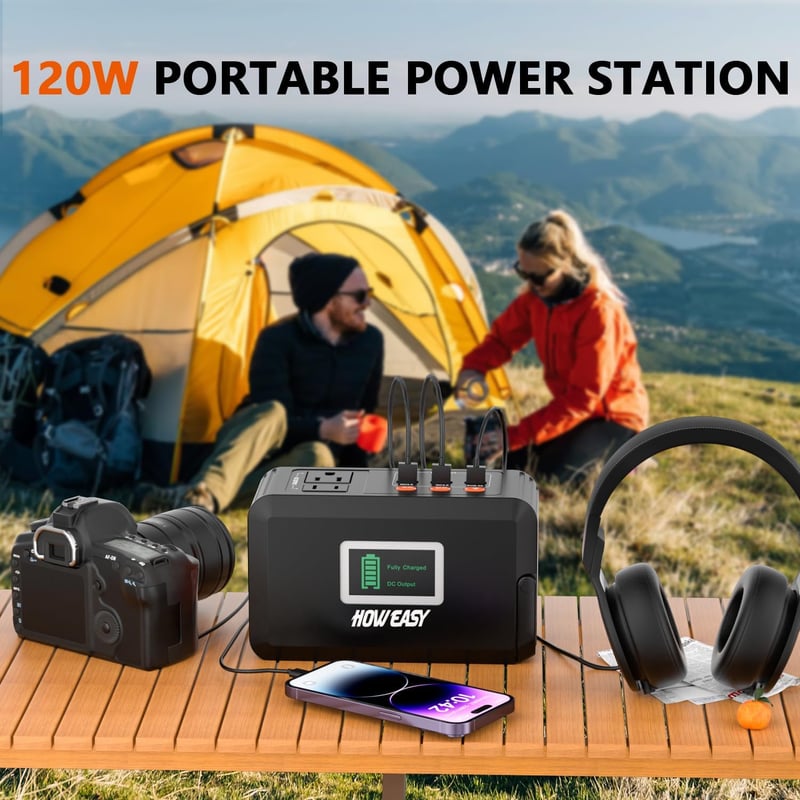 Portable Power Station for Camping - 88Wh Lithium Battery