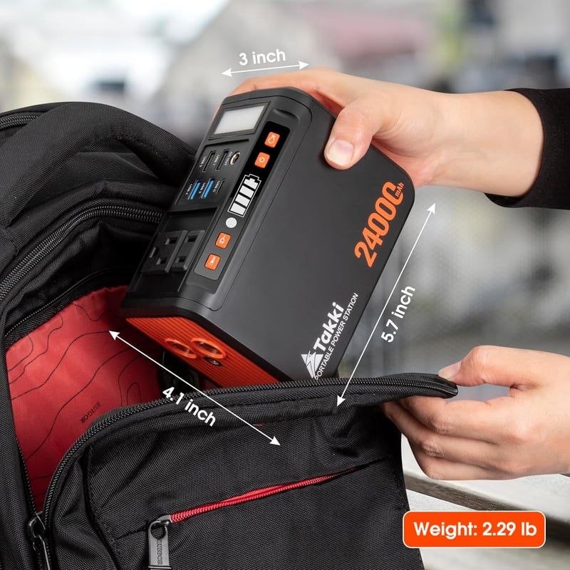 Portable Power Station 88.8Wh for Camping & Emergency Use