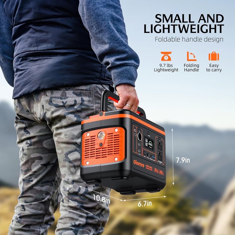 Portable Power Station - 297Wh Lithium Battery Generator for Camping and Emergencies