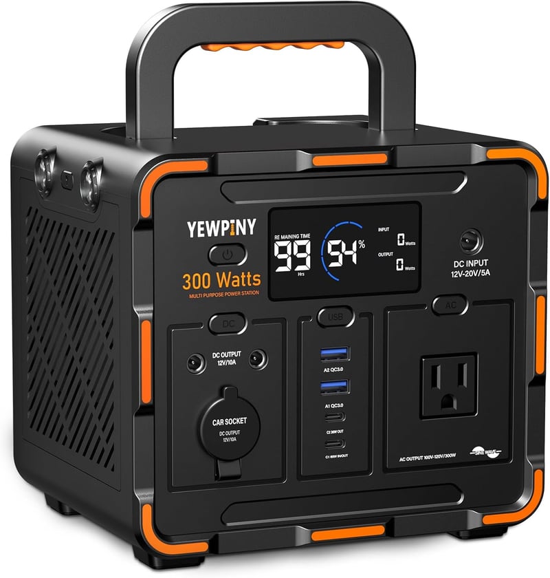 300W Portable Power Station with 70000mAh Battery for Camping & Emergencies