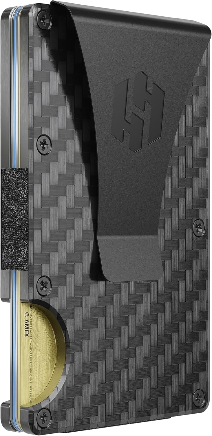 Slim Carbon Fiber RFID-Blocking Wallet for Men