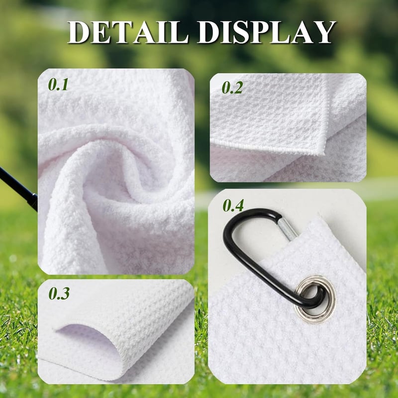 Custom Golf Towels with Clip - Personalized Microfiber for Men & Women