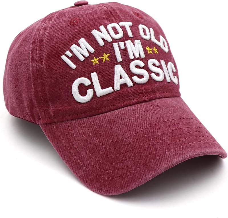 Funny I'm Not Old Baseball Cap for Retirement or Birthday Gift