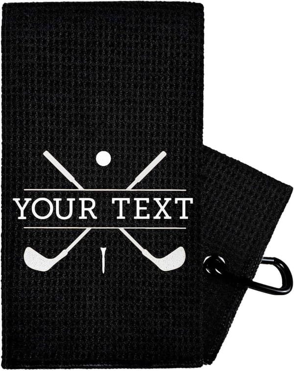 Custom Embroidered Golf Towels - Personalized Cotton Velour Accessory