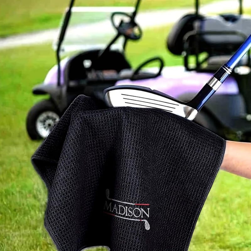 Custom Embroidered Golf Towels - Personalized Cotton Velour Accessory