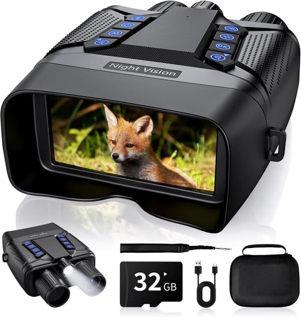 4K Night Vision Goggles with 8X Zoom and Large Screen