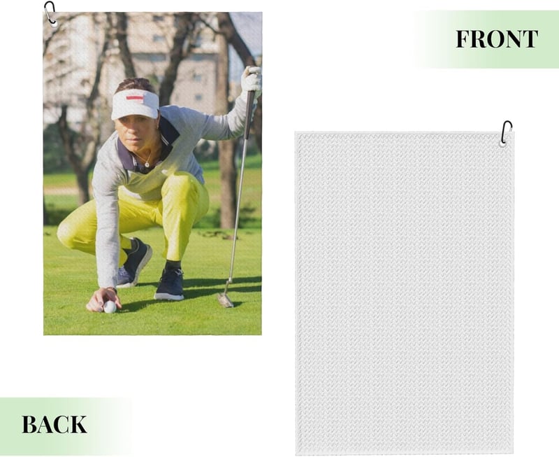 Personalized Microfiber Golf Towel with Custom Photo