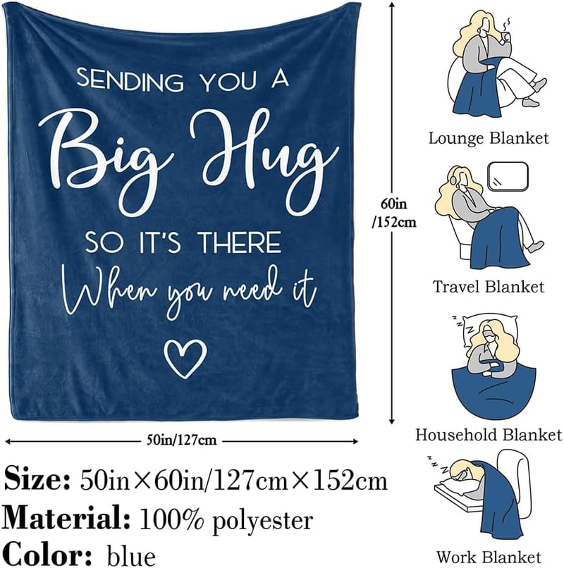 Inspirational Get Well Gift: Healing Blanket 60x50in