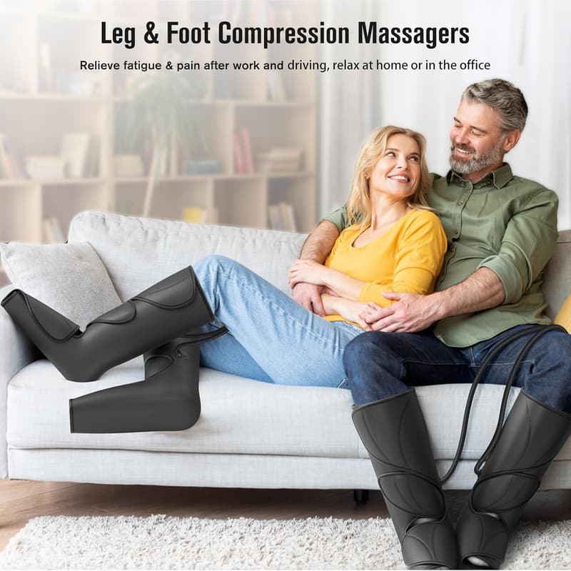 Air Massager for Circulation & Relaxation with Handheld Controller