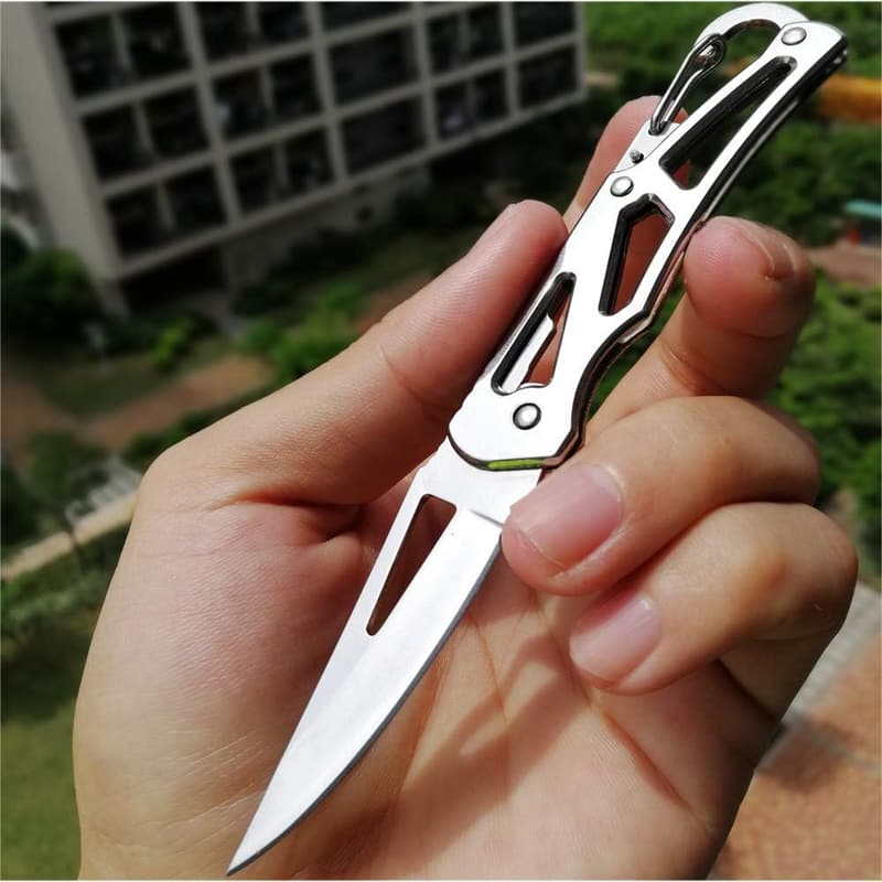 6-Pack Stainless Steel Folding Knife Set for Survival