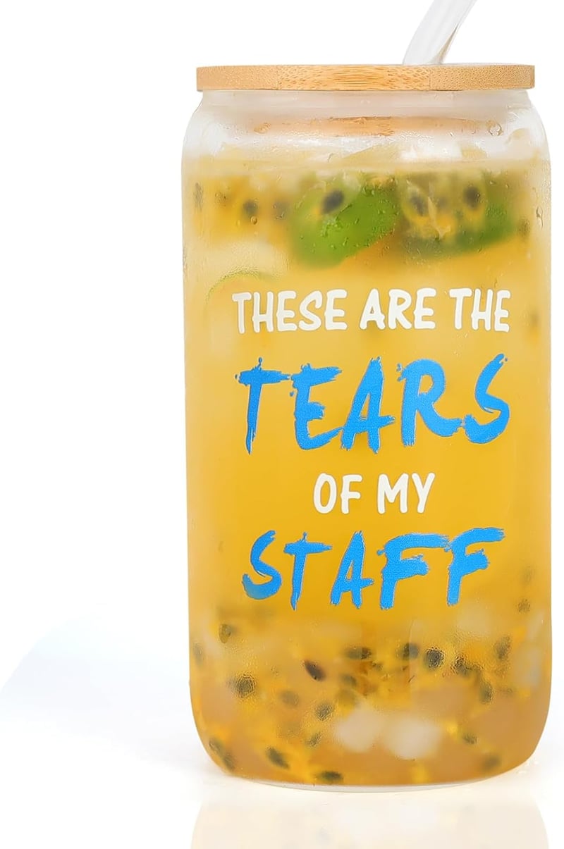 World's Best Boss 16oz Glass Cup - Employee Gift for Any Occasion