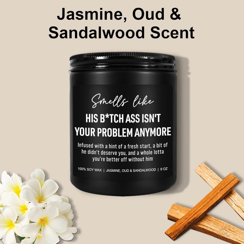 Divorce Party Scented Candles - 9 oz Gifts for Women