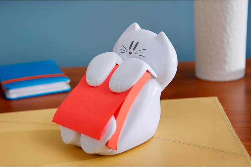 Cat Design Post-it Note Dispenser, 3x3 in.