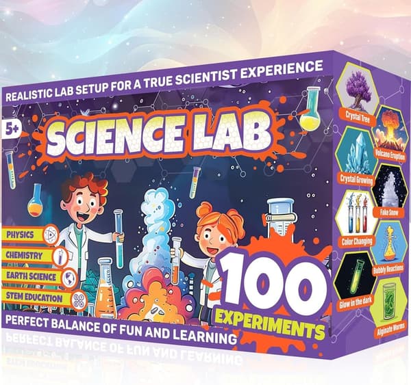 Ultimate Chemistry Lab Set for Kids | 100 Experiments, Ages 7-12