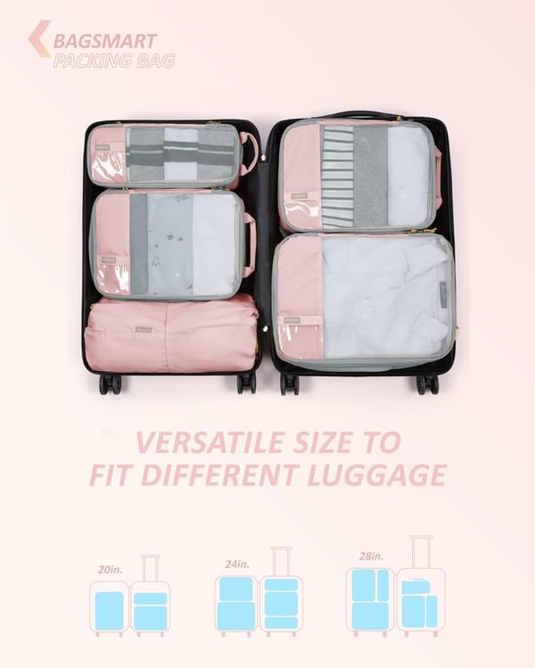 Lightweight Travel Packing Cubes Set - Durable Luggage Organizers
