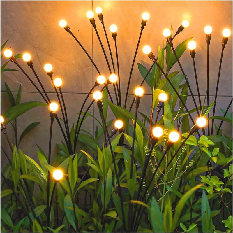 Upgraded Solar Garden Lights - Flexible Swaying Outdoor Decor (2 Pack)