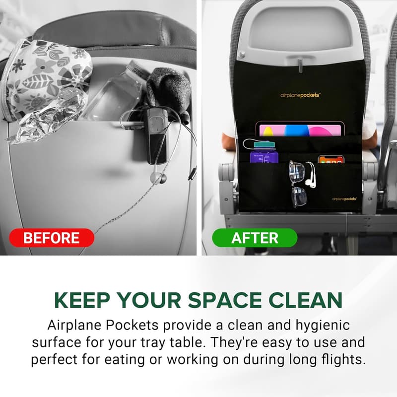 Air Travel Essentials: Airplane Seat Back Organizer