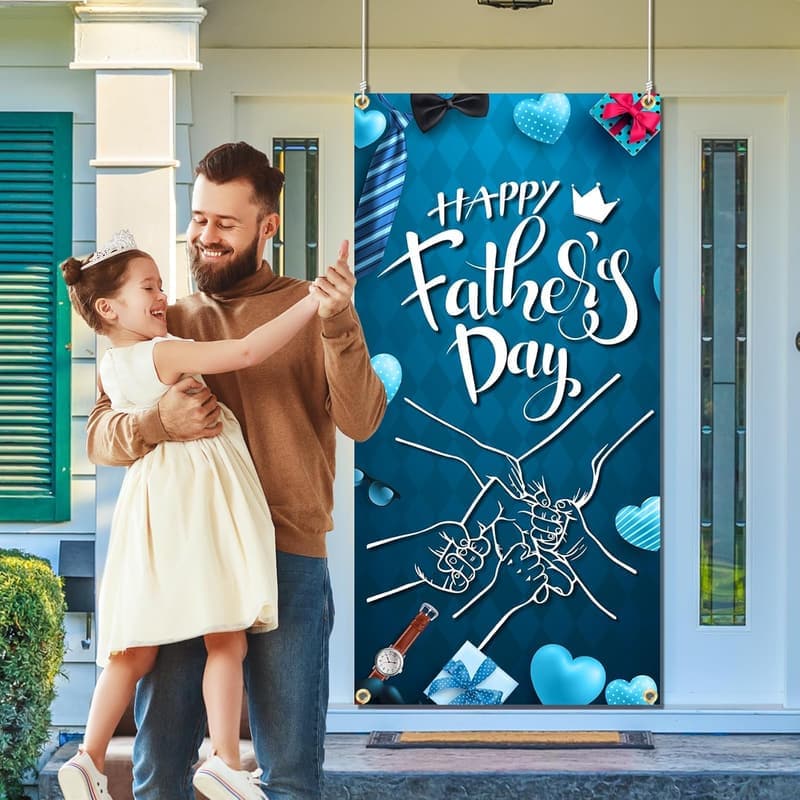 Father's Day Door Banner Decoration for Outdoor Celebrations