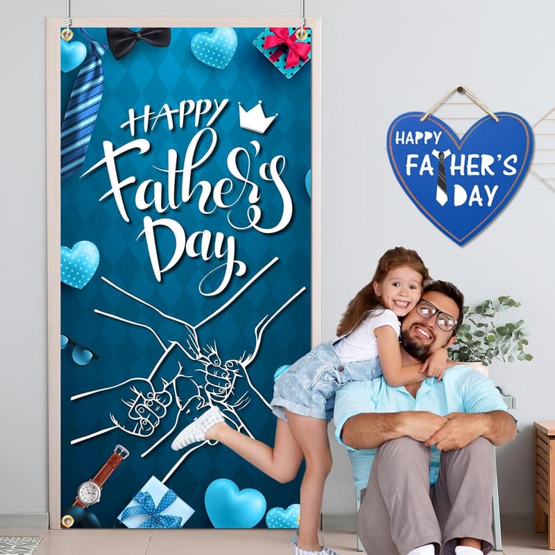 Father's Day Door Banner Decoration for Outdoor Celebrations
