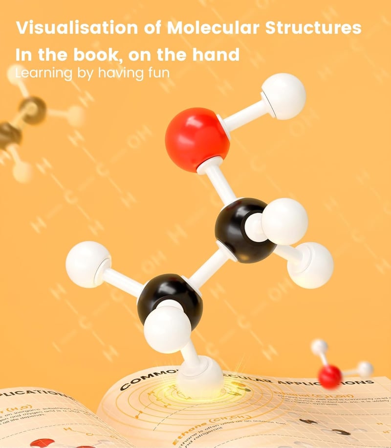 Chemistry Molecular Model Kit - 124 PCS for Students & Teachers