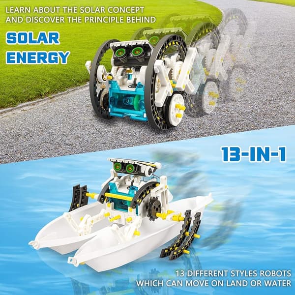 STEM 13-in-1 Solar Robotics Kit for Ages 8-12