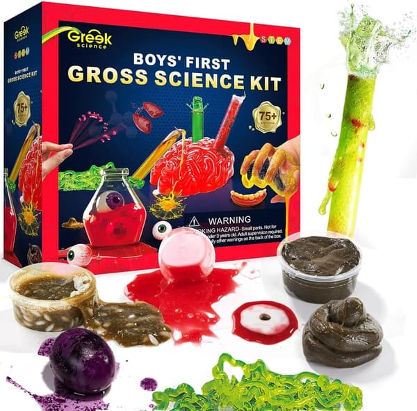 Boys' Science Slime Kit with Experiments - Ages 6-12