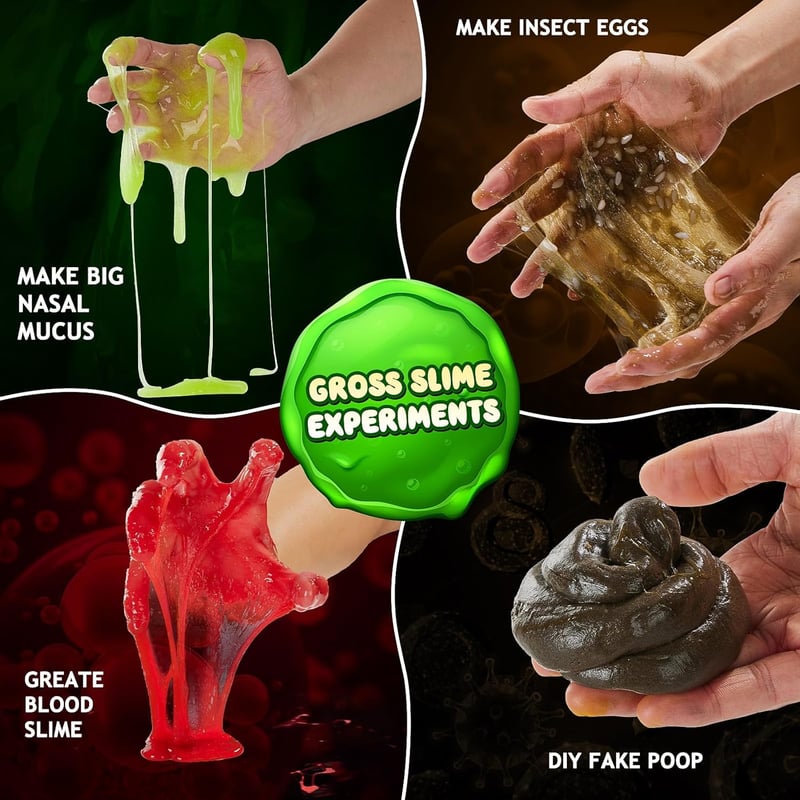 Boys' Science Slime Kit with Experiments - Ages 6-12