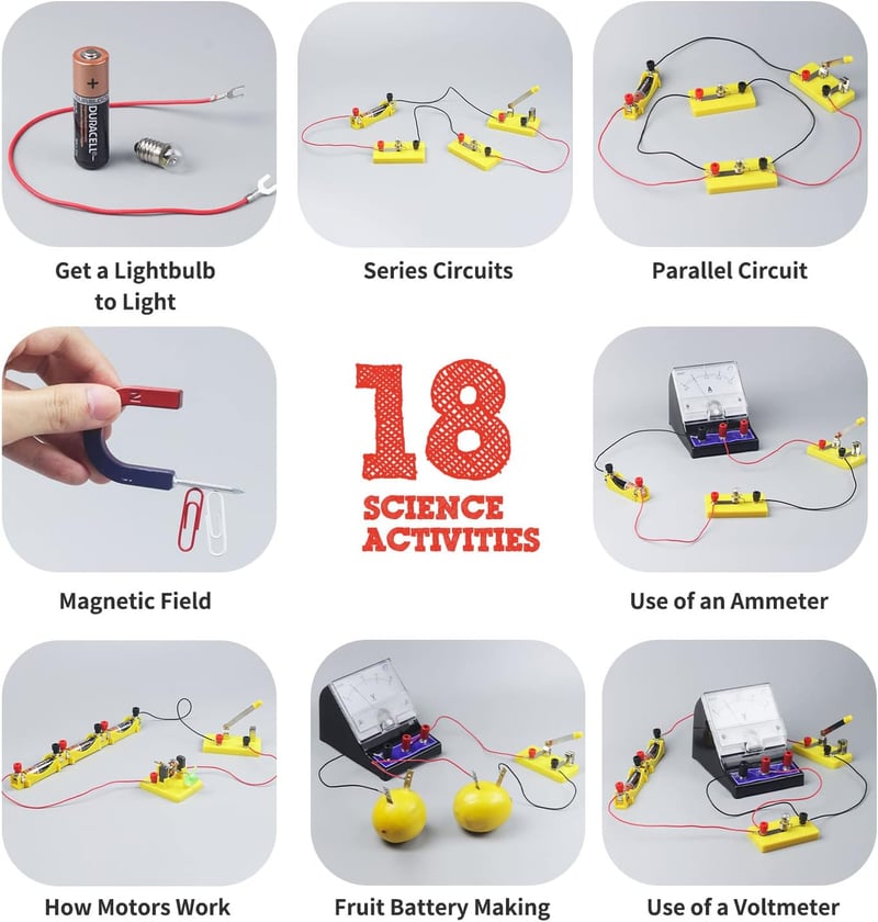 STEM Electricity & Magnetism Kit for Kids Age 8-16