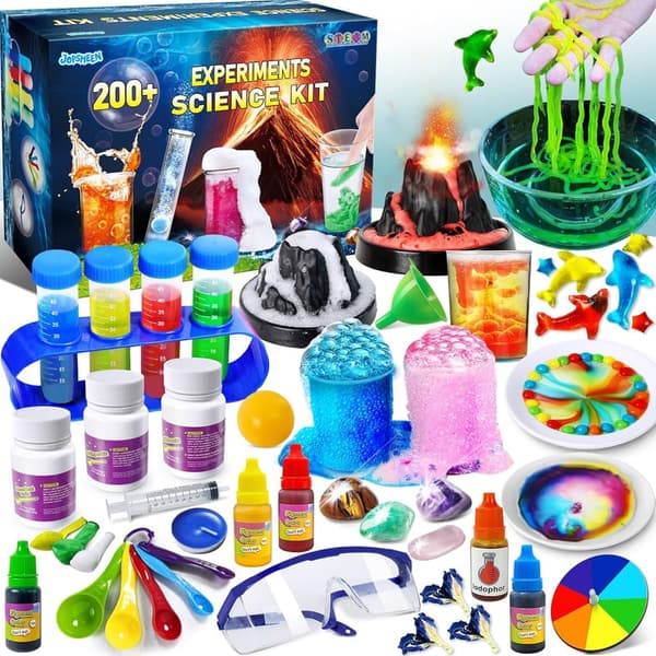 Kids' Science Experiment Kit - 200+ STEM Activities & Volcano Projects