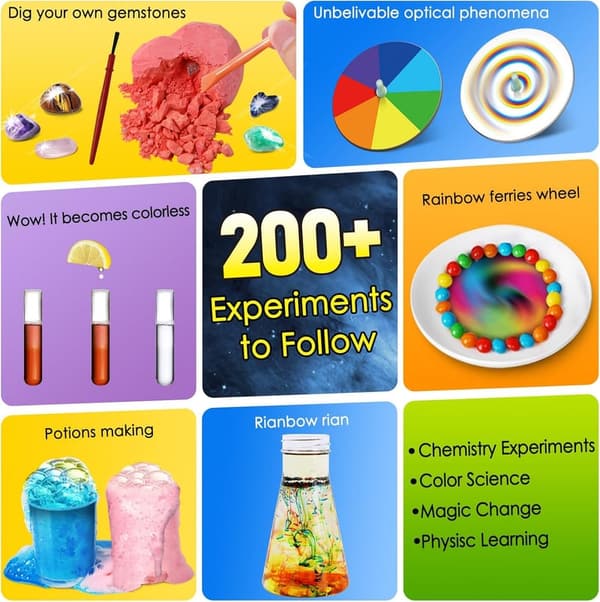 Kids' Science Experiment Kit - 200+ STEM Activities & Volcano Projects