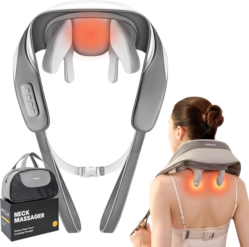 Shiatsu Neck Massager with Heat for Pain Relief
