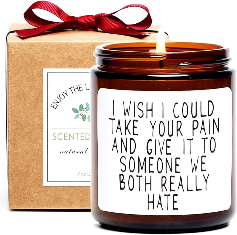 Get Well Soon Sandalwood & Rose Scented Candle for Women