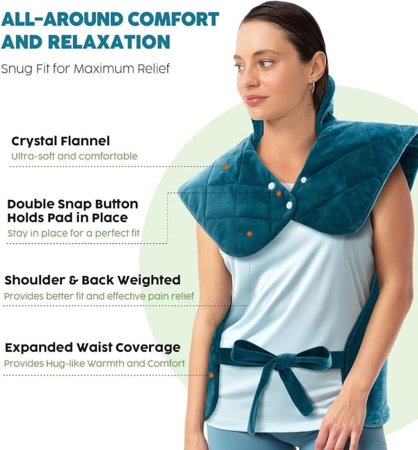 Heating Pad for Neck & Shoulders | Gifts for Dad, Men & Women
