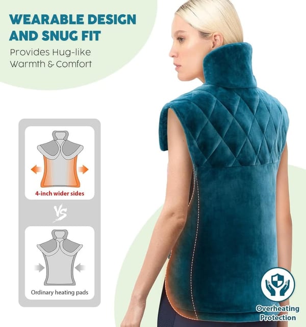 Heating Pad for Neck & Shoulders | Gifts for Dad, Men & Women