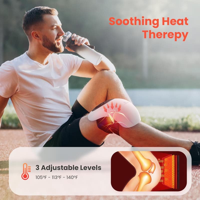 Heating Knee Massager - Vibrating Pain Relief for Arthritis