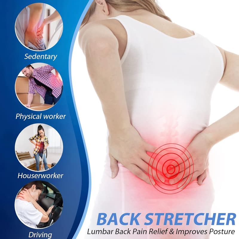 Adjustable Back Stretcher for Lower Back Pain Relief
