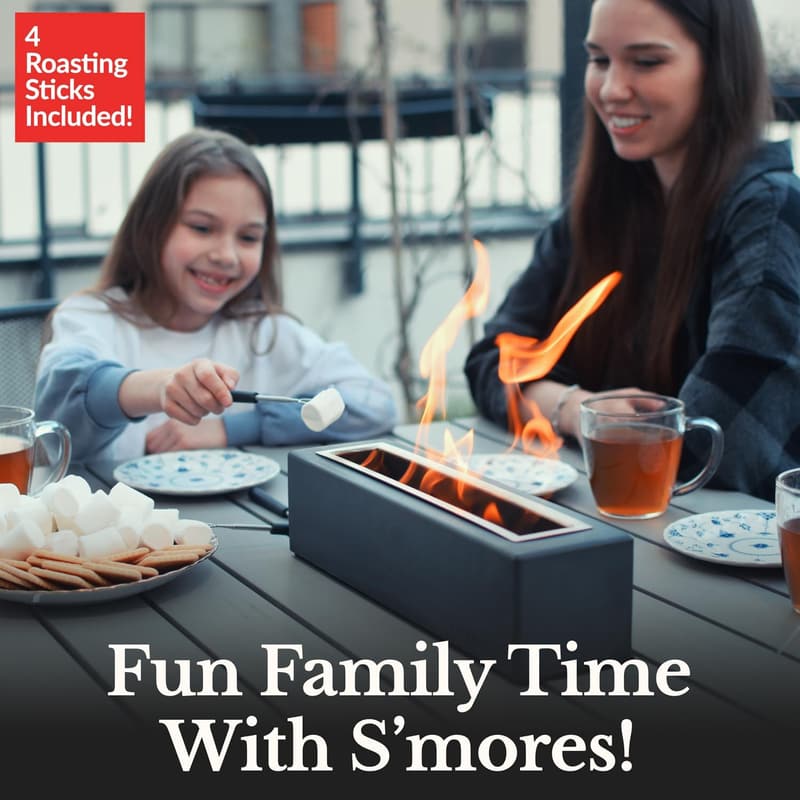 Tabletop Fire Pit - Concrete Mini Indoor / Outdoor Smores Maker