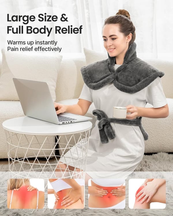 Fathers Day Electric Heating Pad for Back Pain Relief
