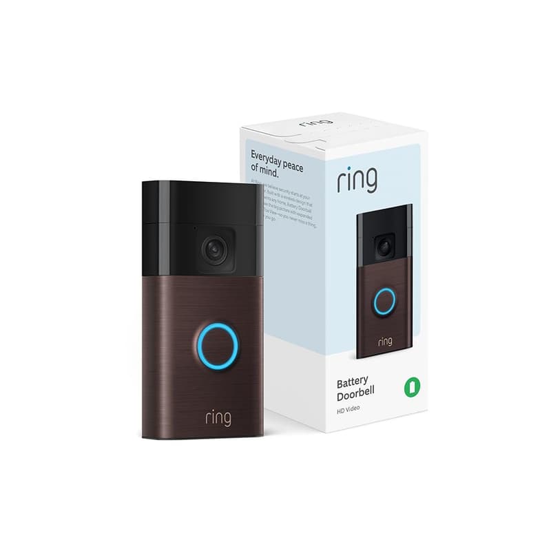 Ring Video Doorbell with Two-Way Talk & Motion Alerts, Venetian Bronze