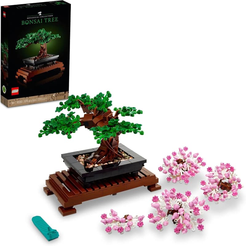 LEGO Icons Bonsai Tree Building Set for Home Decor, Ages 18+