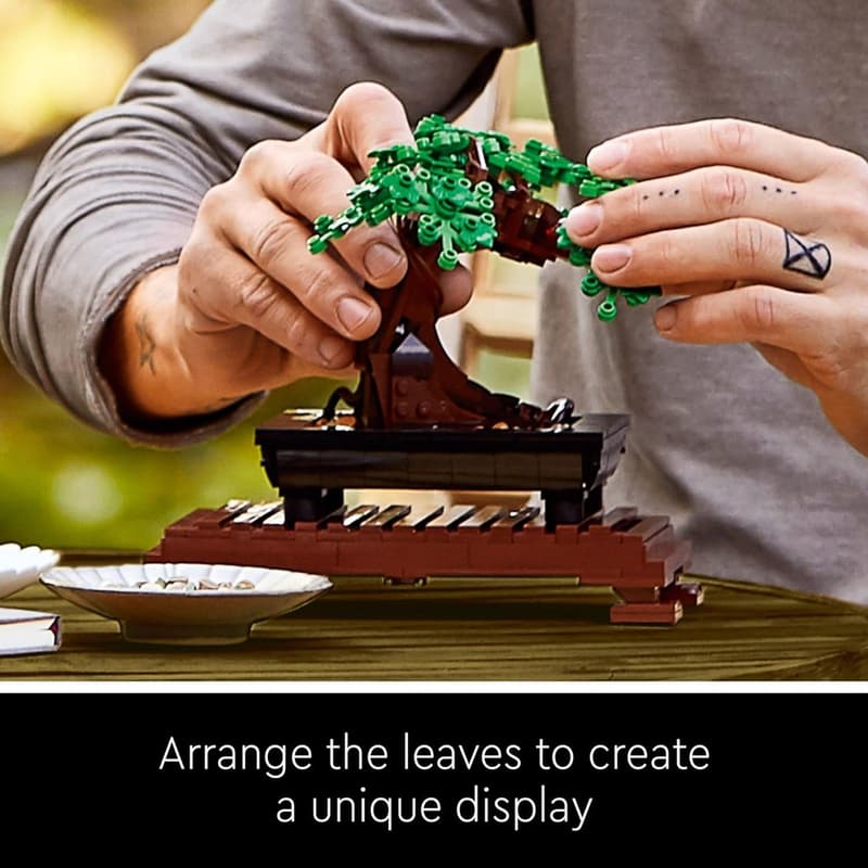 LEGO Icons Bonsai Tree Building Set for Home Decor, Ages 18+