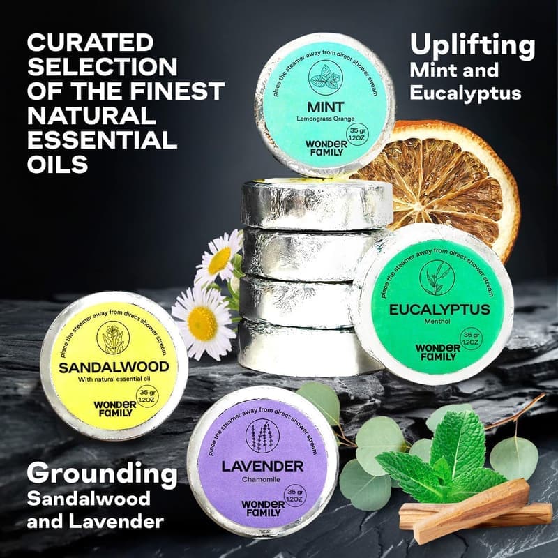 Aromatherapy Shower Steamers for Sinus Relief - 8 Pack