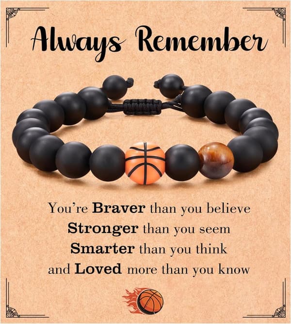 Sports Bracelet Gift for Teens - Volleyball, Basketball, Football
