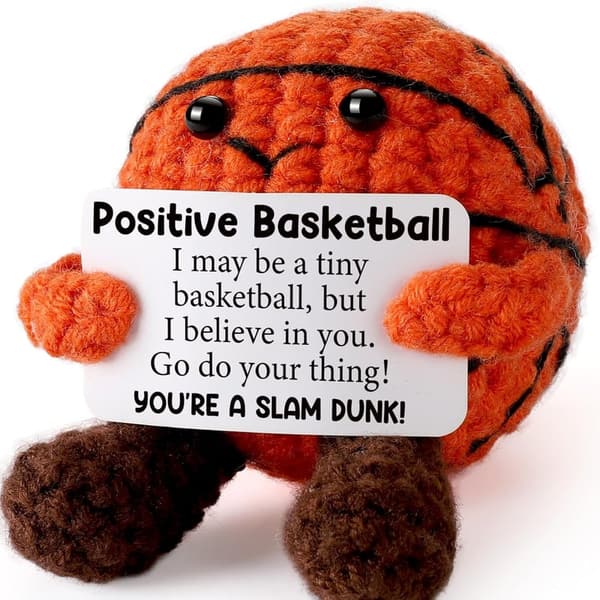 Handmade Mini Crochet Basketball - Inspirational Gift for Teens
